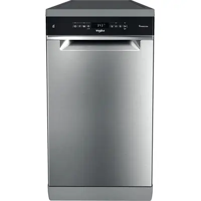 Whirlpool Masina de spalat vase Whirlpool WSFO3T223PCX, 10 seturi, 6 programe, clasa D, 45cm, Inox