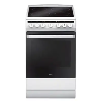 AMICA Aragaz Amica, 58CE1.30HMsQ (W), Alb, vitroceramica, electric, 50 cm