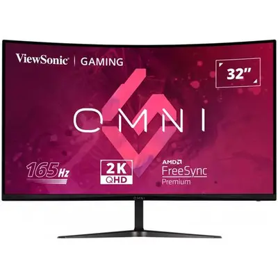 Monitor Gaming VA LED ViewSonic 32inch VX3218C-2K, QHD (2560 x 1440), HDMI, Display Port, Ecran…