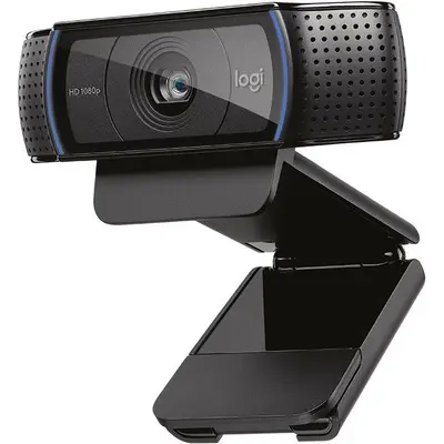 Camera Web C920S Senzor 1080p Full-HD 1920 x 1080 Microfon Stereo USB 2.0 Negru