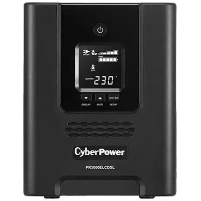 Cyber Power UPS Cyber Power PR3000ELCDSL, Tower, 3000 VA, 2700 W, AVR, LCD Display, Line Interactive