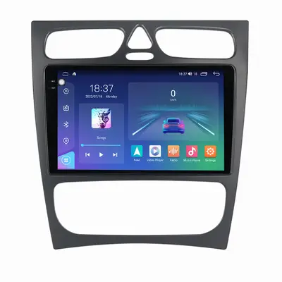 Navigatie dedicata cu Android Mercedes C-Class W203 2000 - 2004, 4GB RAM, Radio GPS Dual Zone…