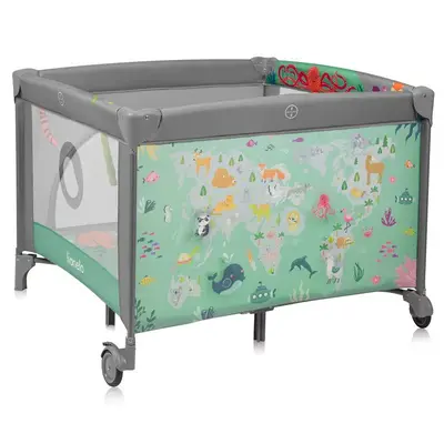 Tarc de joaca, Lionelo, Mille Plus, Pliabil, Include saltea cu densitate T25, 4 jucarii cu velcro…