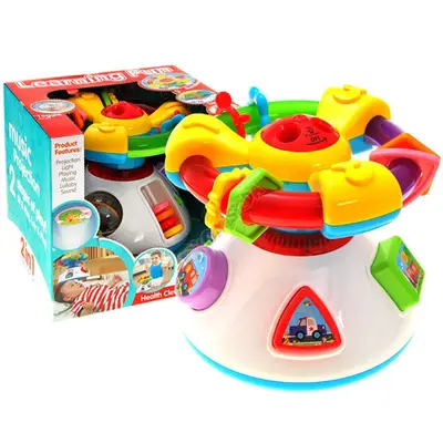 Jucarie Interactiva 2 in 1, volan muzical si proiector (TIP PRODUS: Jucarii interactive bebelusi)