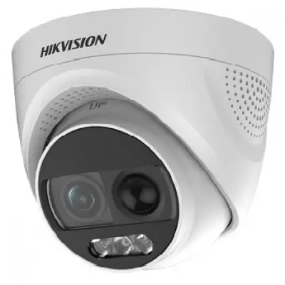 Camera dome 4 in 1 Hikvision DS-2CE72DFT-PIRXOF, 2MP, lentila 2.8mm, PIR, ColorVu, Sirena, Flash…