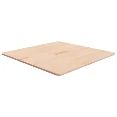 Blat de masa patrat, 80x80x1,5 cm, lemn masiv stejar netratat