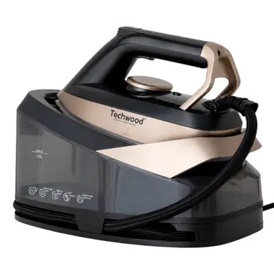 Statie de calcat Techwood TC-2486, 5.5 bari, talpa ceramica, 1.6L, 2000W