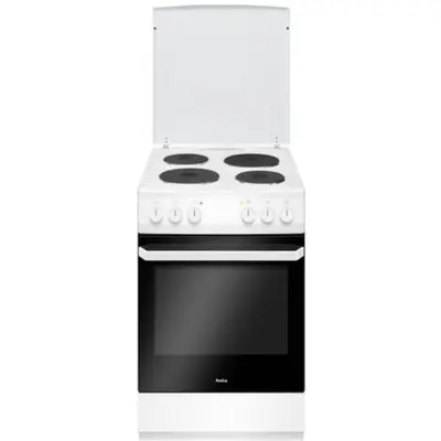 AMICA Aragaz electric Amica, 58EE1.20 W, 1.20W, Alb, extrudat, 50 cm latime, electric, 69L