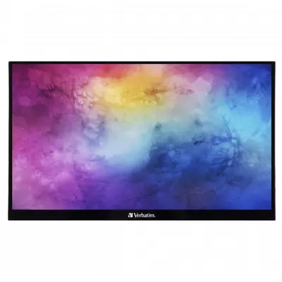 Verbatim Monitor Portabil Touchscreen LED IPS Verbatim, 15.6'', Full HD, 6ms, HDR, FreeSync, 2x…