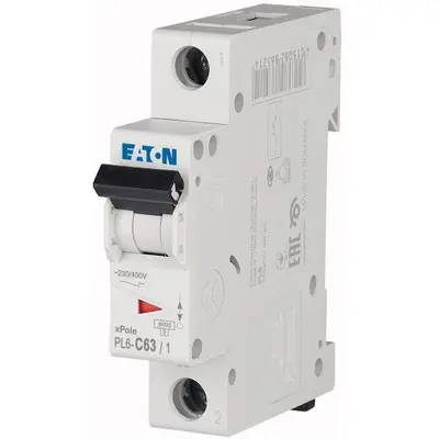 Siguranta automata 1P 63A Eaton PL6-C63/1 286539
