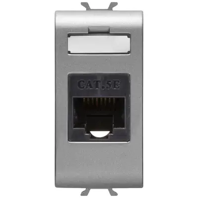 Priza date RJ45 UTP 1 modul Gewiss Chorus GW14421, titan
