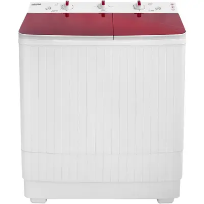 NobeLTek Masina de spalat rufe semi-automata Nobeltek, 7 kg spalare, 3 kg stoarecere, 300W spalare…