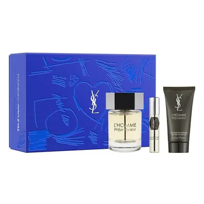 Set Cadou Yves Saint Laurent La Nuit de L'Homme, Apa de Toalera, 100 ml + Gel de dus, 100 ml + Apa…