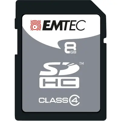 EMTEC Card Memorie SDHC Emtec EliteSilver, 8Gb, Clasa 4 ECMSD8GHC4