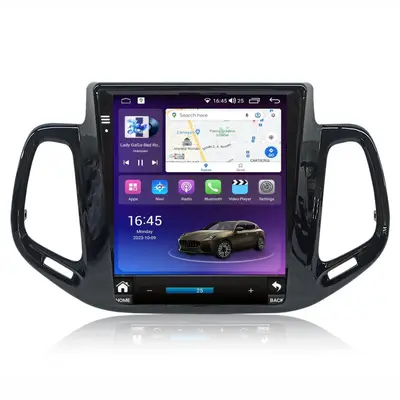 Navigatie dedicata cu Android tip tesla Jeep Compass II dupa 2016, 4GB RAM, Radio GPS Dual Zone…