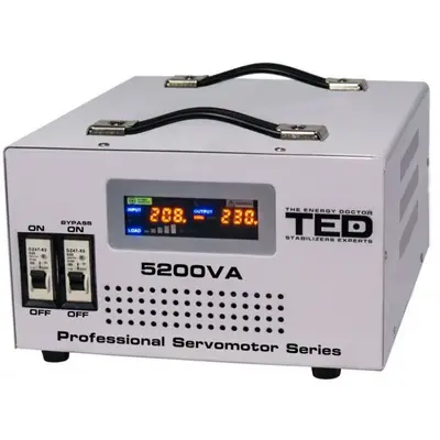 Stabilizator retea maxim 5200VA / 3000W cu servomotor TED5200SVC TED Electric