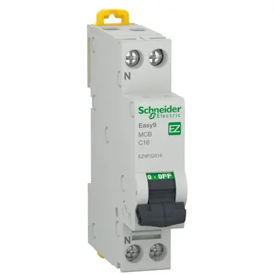 Siguranta automata 1P+N 16A Schneider Easy9 EZ9P32616