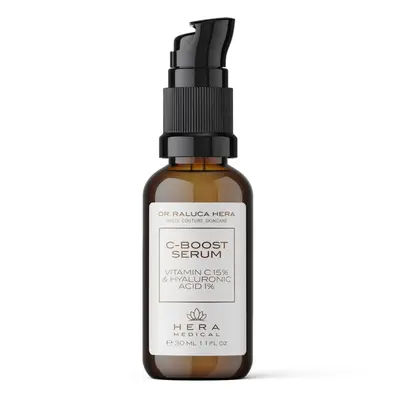 Ser facial antioxidant C-Boost cu vitamina C 15% si acid hialuronic 1%, Hera Medical, 30 ml…