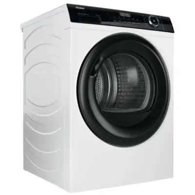 HAIER Uscator de rufe Haier I-Pro Series 3 HD90A2939S, Pompa de caldura, 9 kg, A++, Alb-Negru