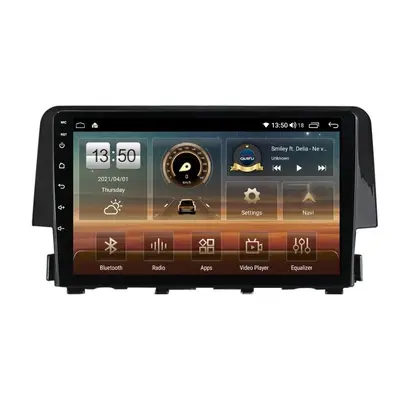 Navigatie dedicata cu Android Honda Civic X 2015 - 2021, 4GB RAM, Radio GPS Dual Zone, Display HD…