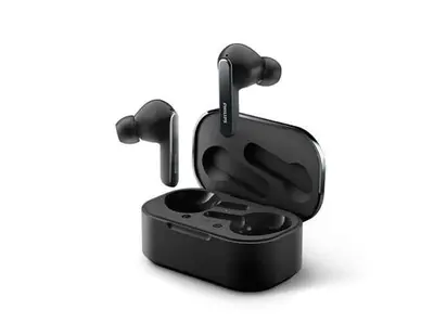 Casti True Wireless Philips TAT5506BK/00, ANC, IPX5, Bluetooth (Negru)
