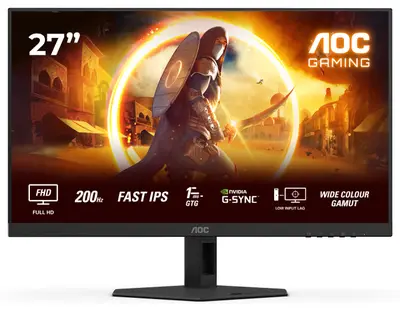 Monitor Gaming AOC 27G4HRE, 27", 1920 x 1080 pixeli, Black, Red, 3 ani Garantie