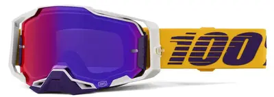 Ochelari atv cross 100% Armega Difenbak, lentila oglinda mov