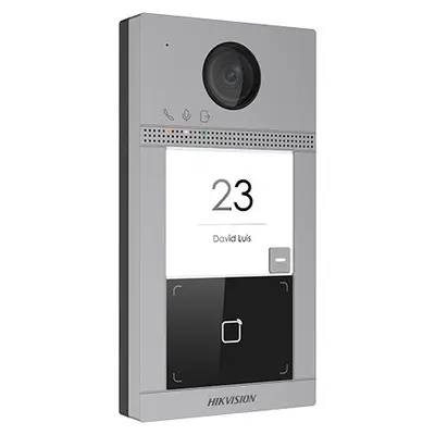 Post de exterior videointerfon IP Hikvision DS-KV8113-WME1, WiFi, pentru o singura familie, montaj…