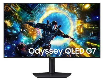 Monitor Gaming OLED Samsung 32inch LS32HG730SUXEN, UHD (3840 x 2160), HDMI, DisplayPort, Pivot…