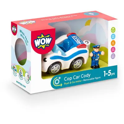 WOW Toys Jucarie pentru copii WOW Toys, Masina de politie, Cop Car Cody, 1-5 ani