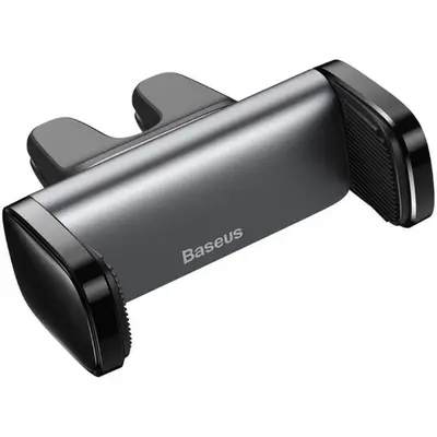 BASEUS Suport auto Baseus Steel Cannon, prindere in, Grila de ventilatie, Rotire 360 grade, Negru