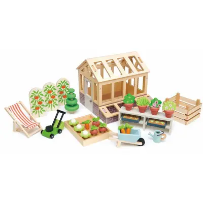 Tender Leaf Jucarie educativa, Sera cu gradina set, Tender Leaf Toys - Greenhouse and Garden Set…