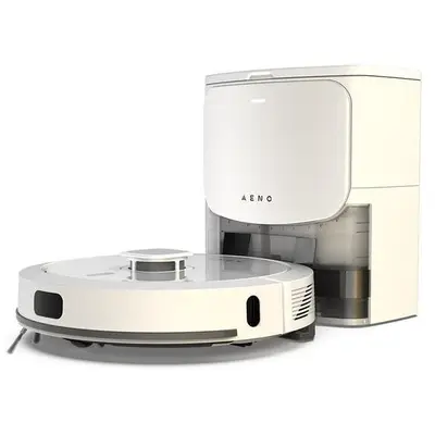 AENO Aspirator robot Aeno ARC0004S, statie de incarcare, curatare umeda si uscata, filtru HEPA…