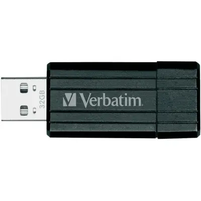 Memorie USB PinStripe, 32 GB, USB 2.0, negru