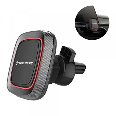 techsuit Suport Auto Magnetic Techsuit S5, Universal, Negru Rosu