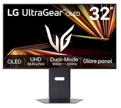 Monitor OLED Gaming LG 31.5inch 32GX850A-B, UHD (3840 x 2160), HDMI, DisplayPort, Pivot, 165 Hz…