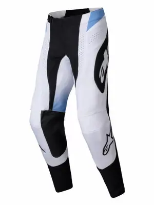 Pantaloni atv cross Alpinestars Techstar Melt, culoare negru alb albastru, marime 36