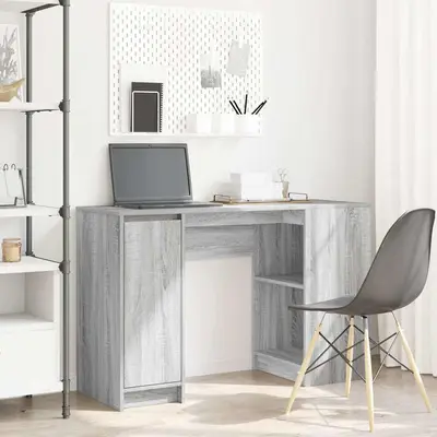 Birou gri sonoma 120x42x76 cm lemn prelucrat