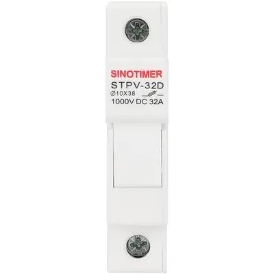 Soclu siguranta fuzibila DC SINOTIMER STPV-32D, 32A, 1000V DC, cartus 10x38 mm, pentru sisteme…