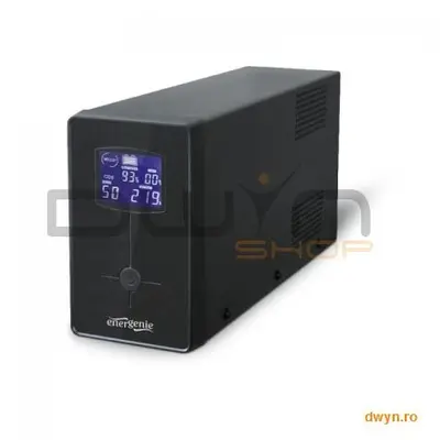 GEMBIRD UPS GEMBIRD 1500VA w. AVR, diplay LCD, interfata USB, black, 'EG-UPS-034'