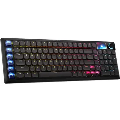 CORSAIR Tastatura Corsair VANGUARD Air 99 CH-91HA01B-NA, RGB LED, USB/USB Wireless, Black