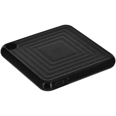 Silicon power SSD extern, SILICON POWER, PC60A, 256GB, USB-C, 540/500 MB/s, Negru