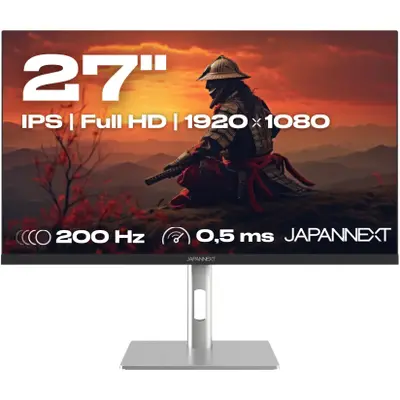JAPANNEXT Monitor Gaming IPS LED JAPANNEXT 27 JN-I270FHD200F-HSP, Full HD (1920 x 1080), HDMI…