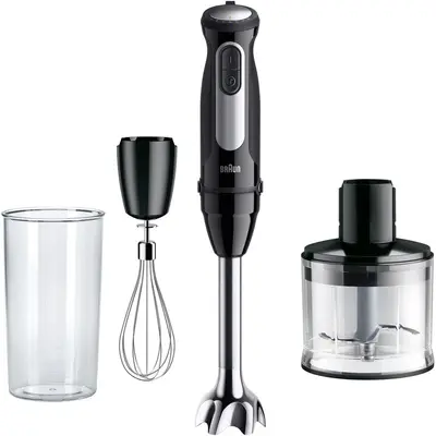 BRAUN Mixer vertical Braun MQ55236M, 1000 W, 25 trepte viteza, Functie Turbo, Tocator 500 ml, Pahar…
