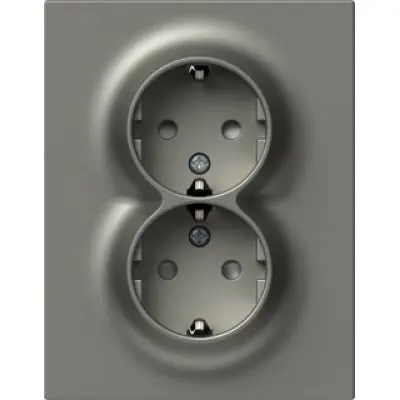 Logiq Priza Dubla SCHUKO Slim 16A Titan, TEM Modul TEM-VQ16TIF-U