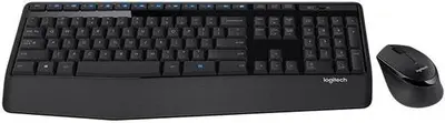 Kit Tastatura Logitech si Mouse Wireless Combo MK345 (Negru)