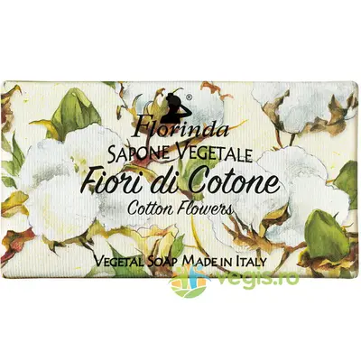 Sapun Vegetal cu Parfum de Flori de Bumbac Florinda 100g