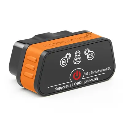 Diagnoza auto OBD2 KONNWEI KW901, Bluetooth 5.0, Buton ON-OFF, compatibil Android iOS, ELM 327…
