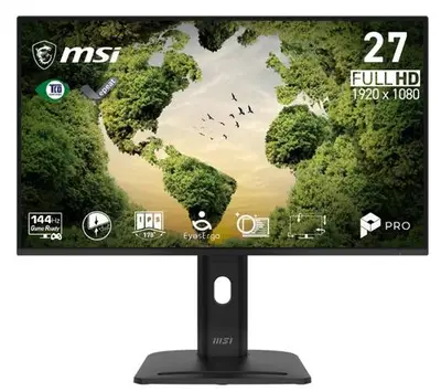 Monitor IPS LED MSI 27inch PRO MP275PGN E14, Full HD (1920 x 1080), VGA, HDMI, DisplayPort, Boxe…