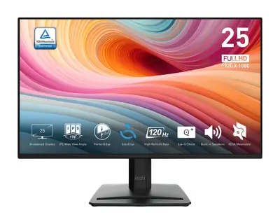 Monitor Consumer MSI PRO MP252 E2, 24.5", 1920 x 1080 pixeli, Black, 2 ani Garantie
